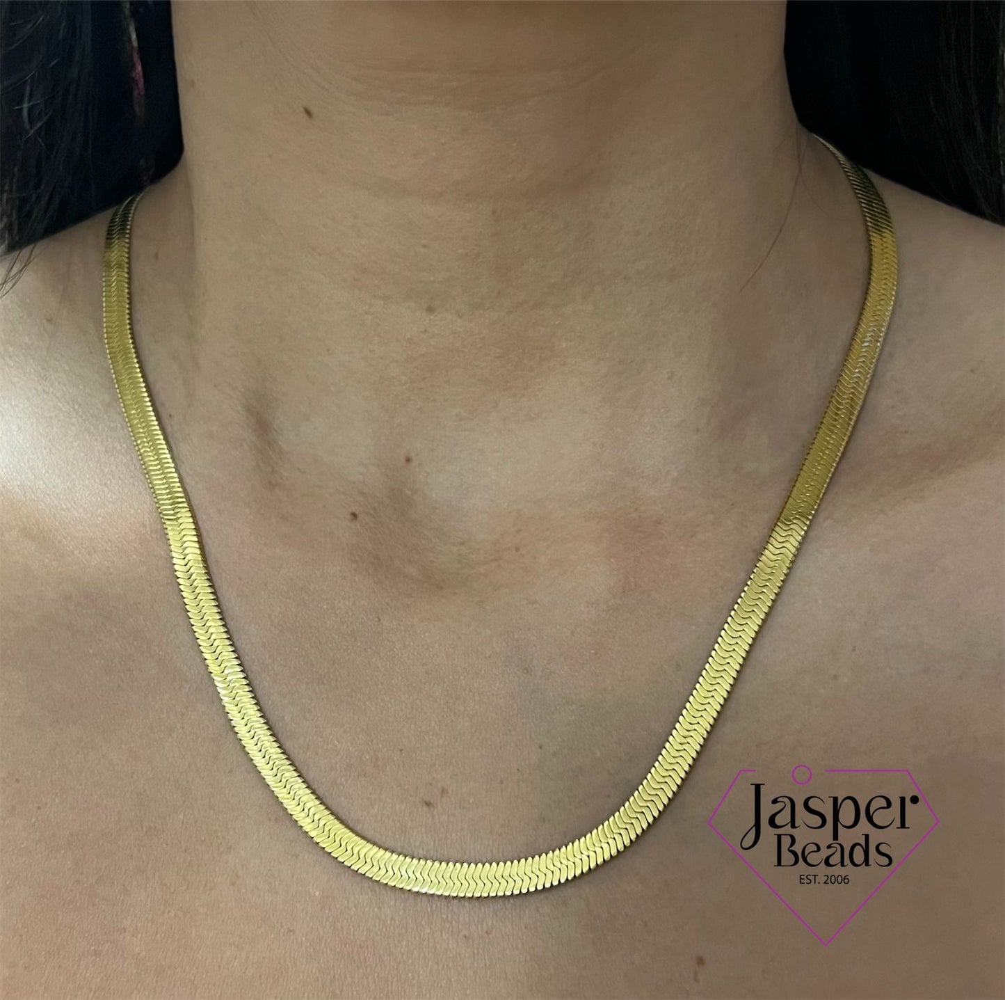 Stainless Steel Omega Necklace