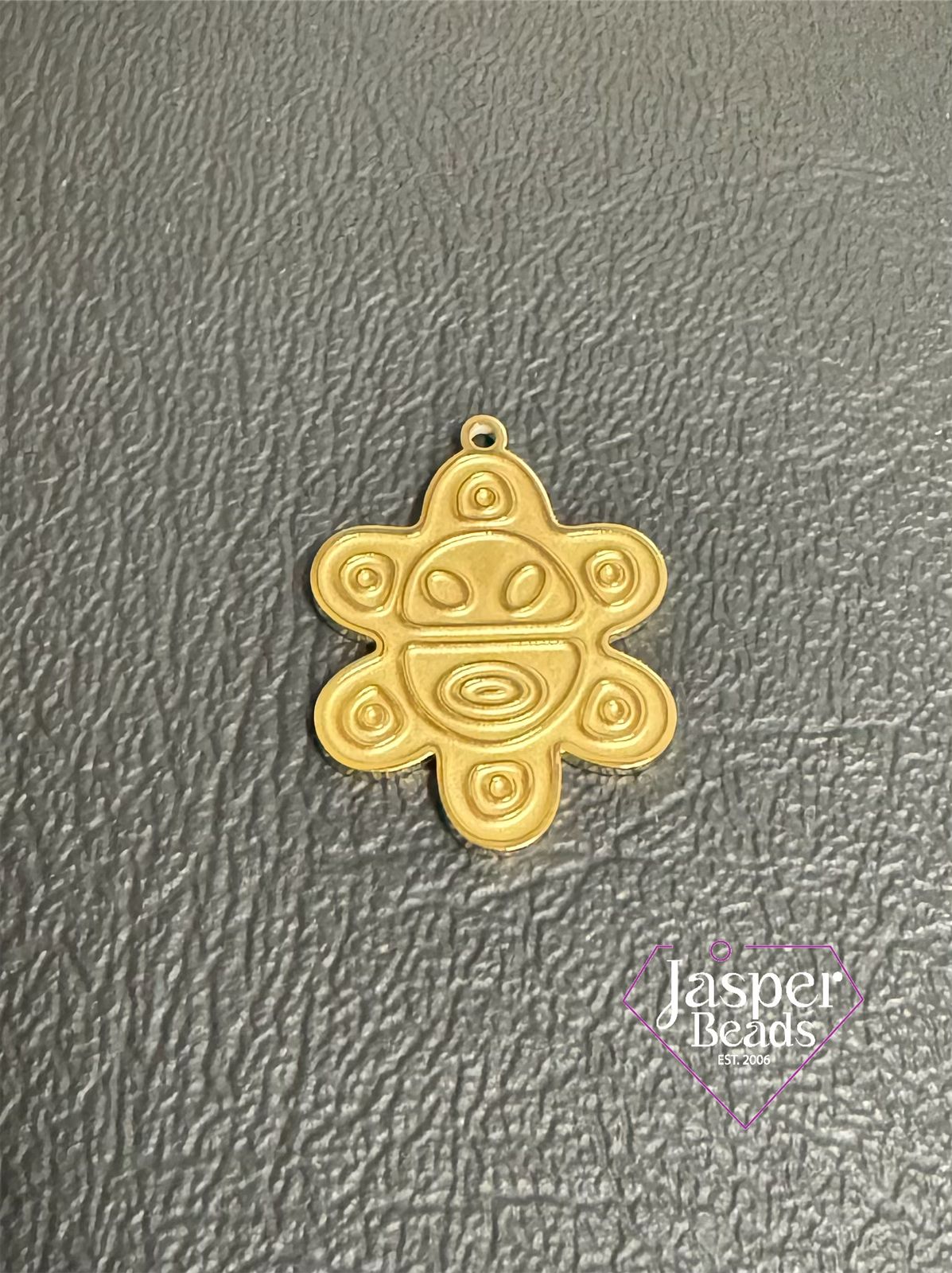 Stainless Steel Taíno Sun Charm