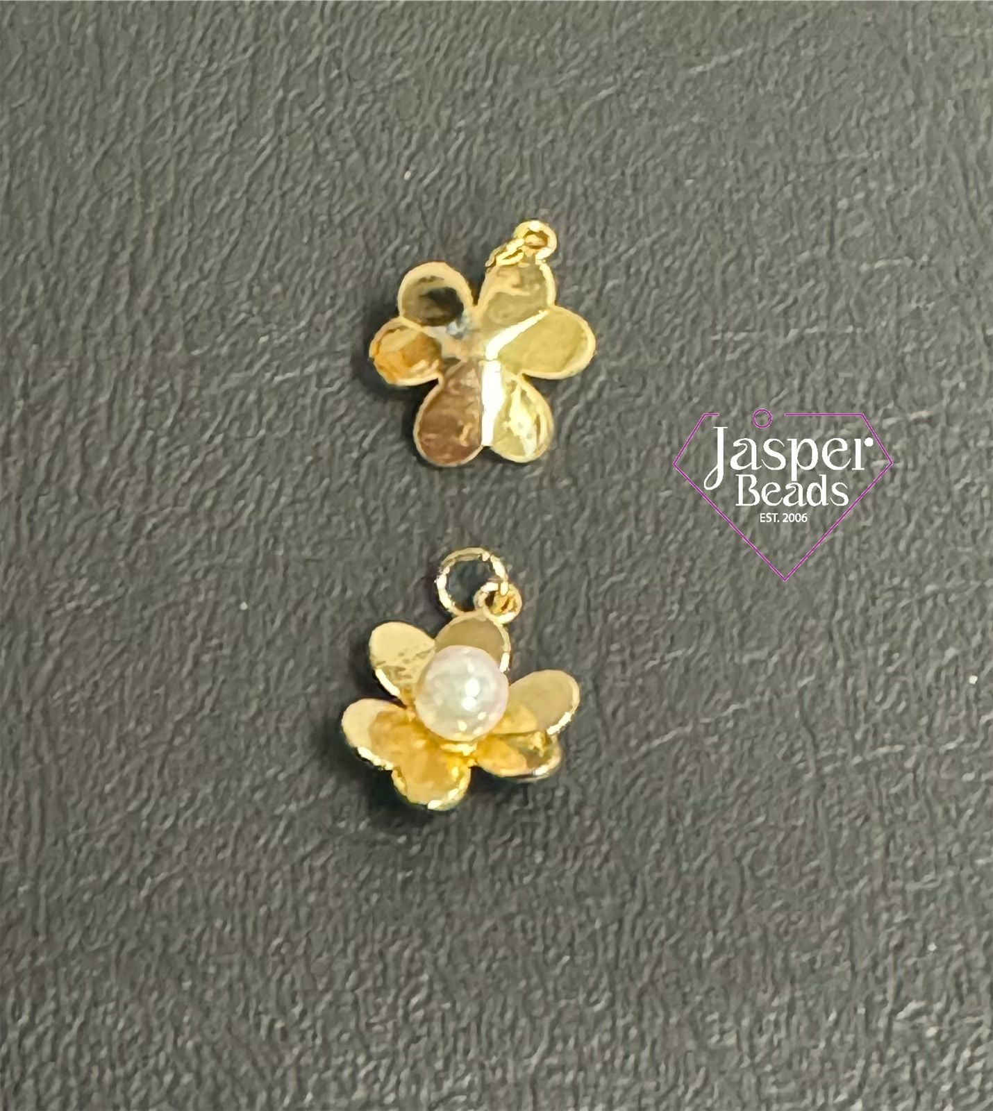 18k Gold Plated Flower Charm
