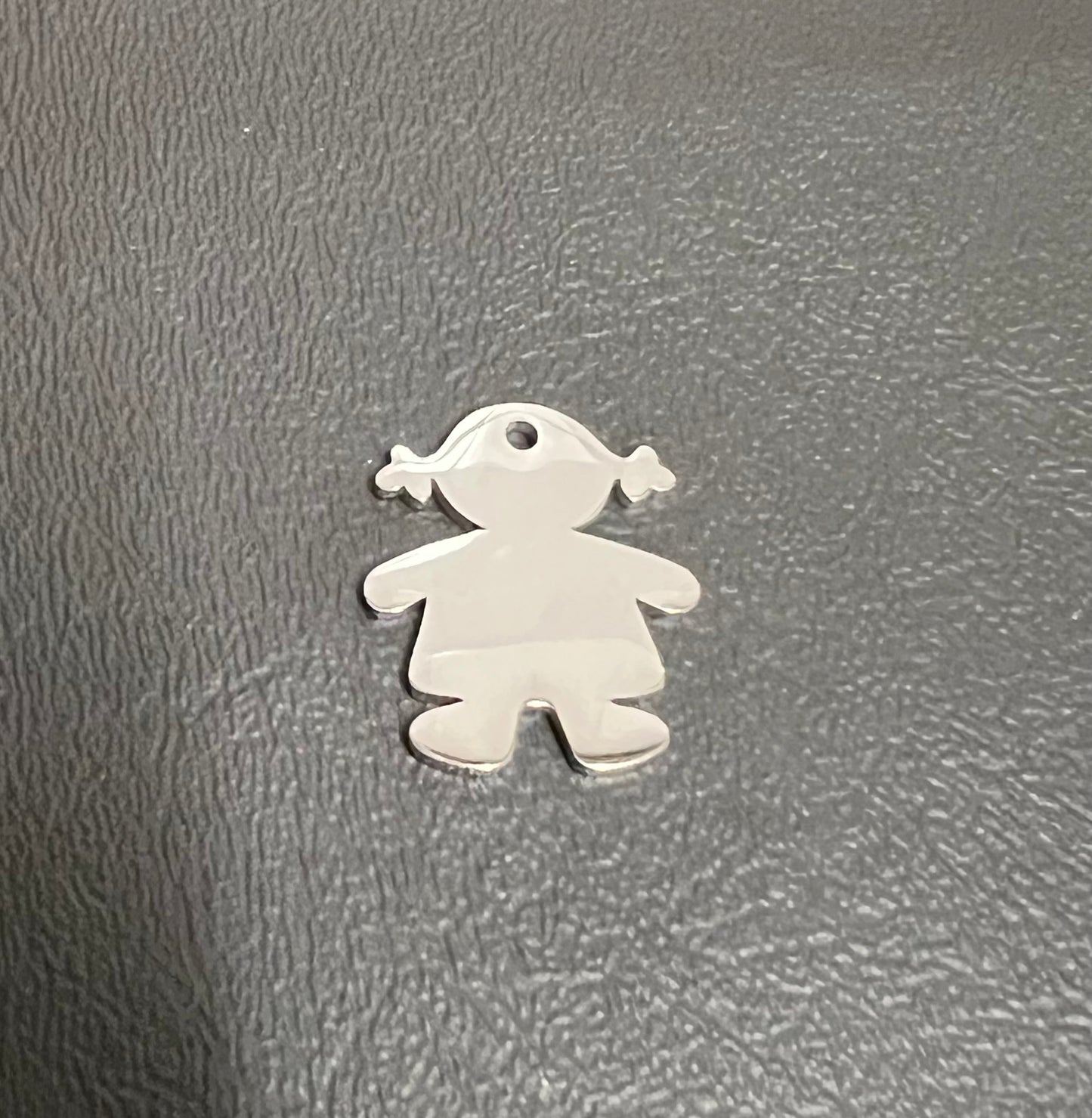 Stainless Steel Girl Charm