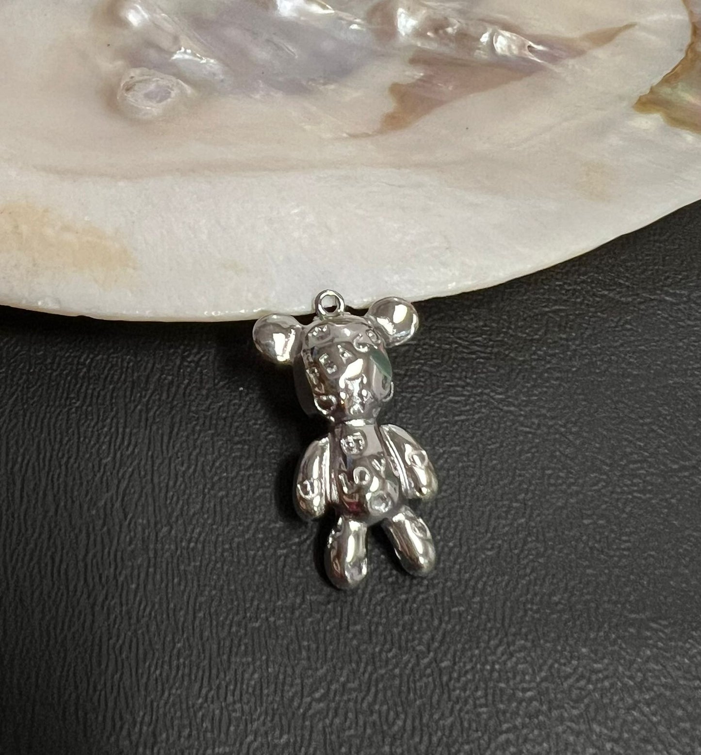 Stainless Steel Bear charm