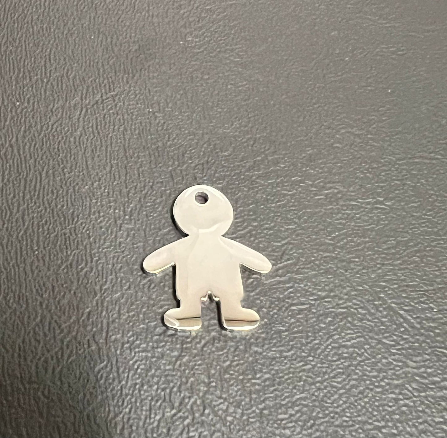 Stainless Steel Boy Charm