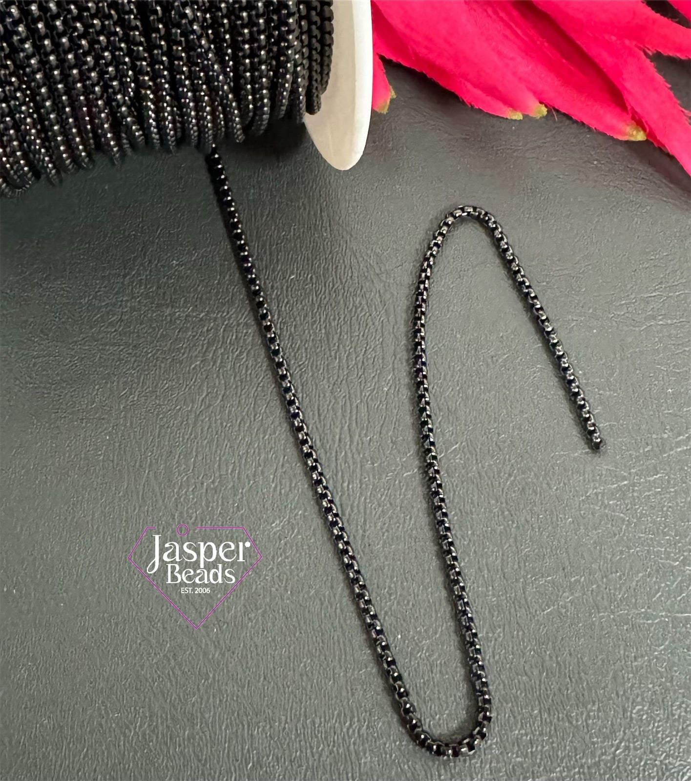 Stainless Steel Snake 3mm Black Chain