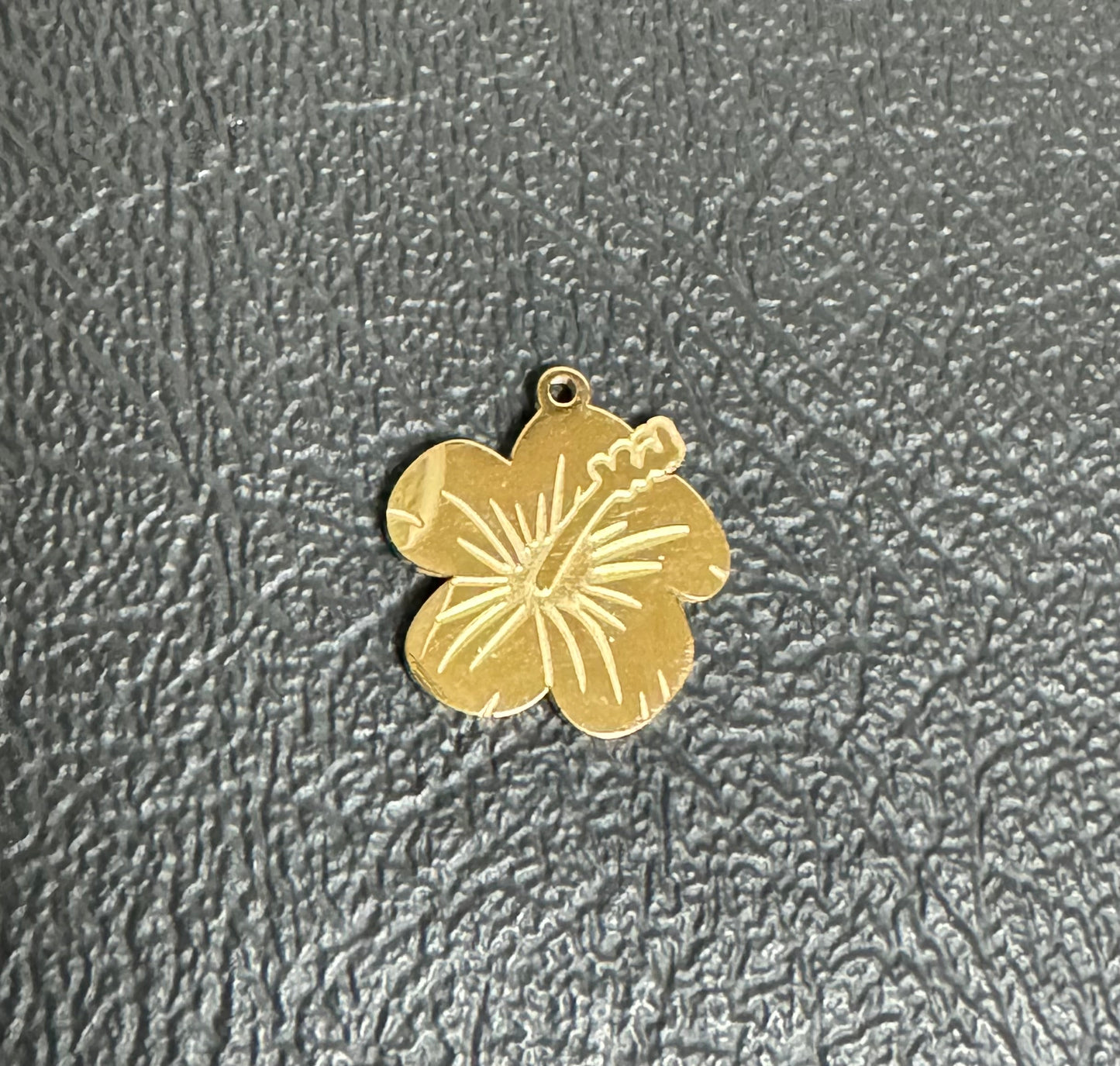 Stainless Steel Amapola Flower Charm