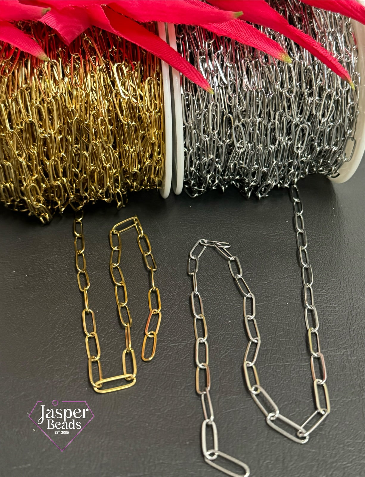 Stainless Steel Smooth Paper Clip Chain
