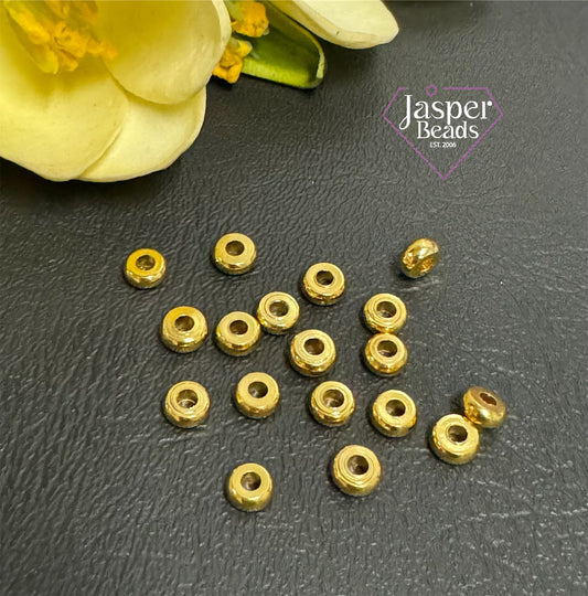 18k Gold Plated Rondelle Spacer