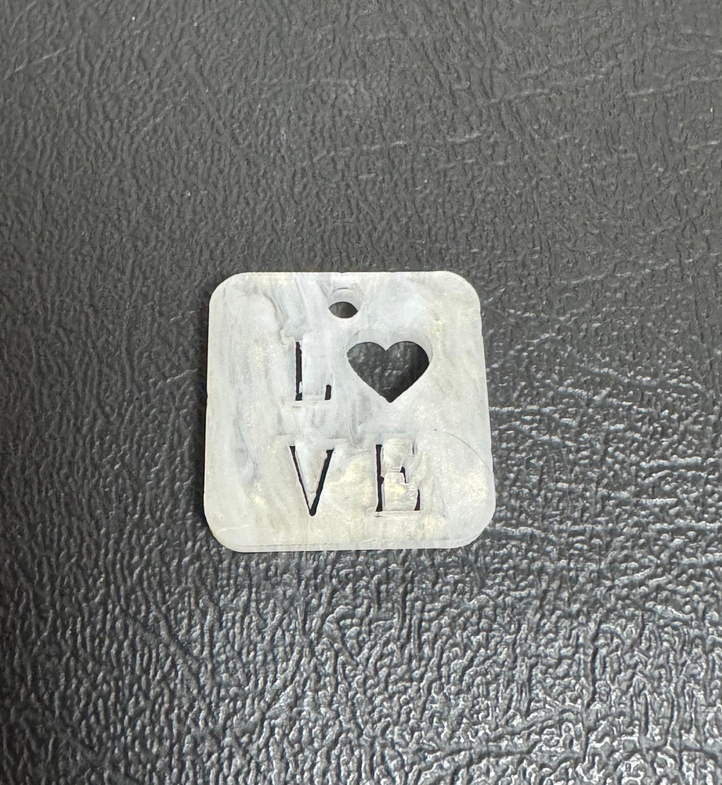 Acrylic Square Love Charm