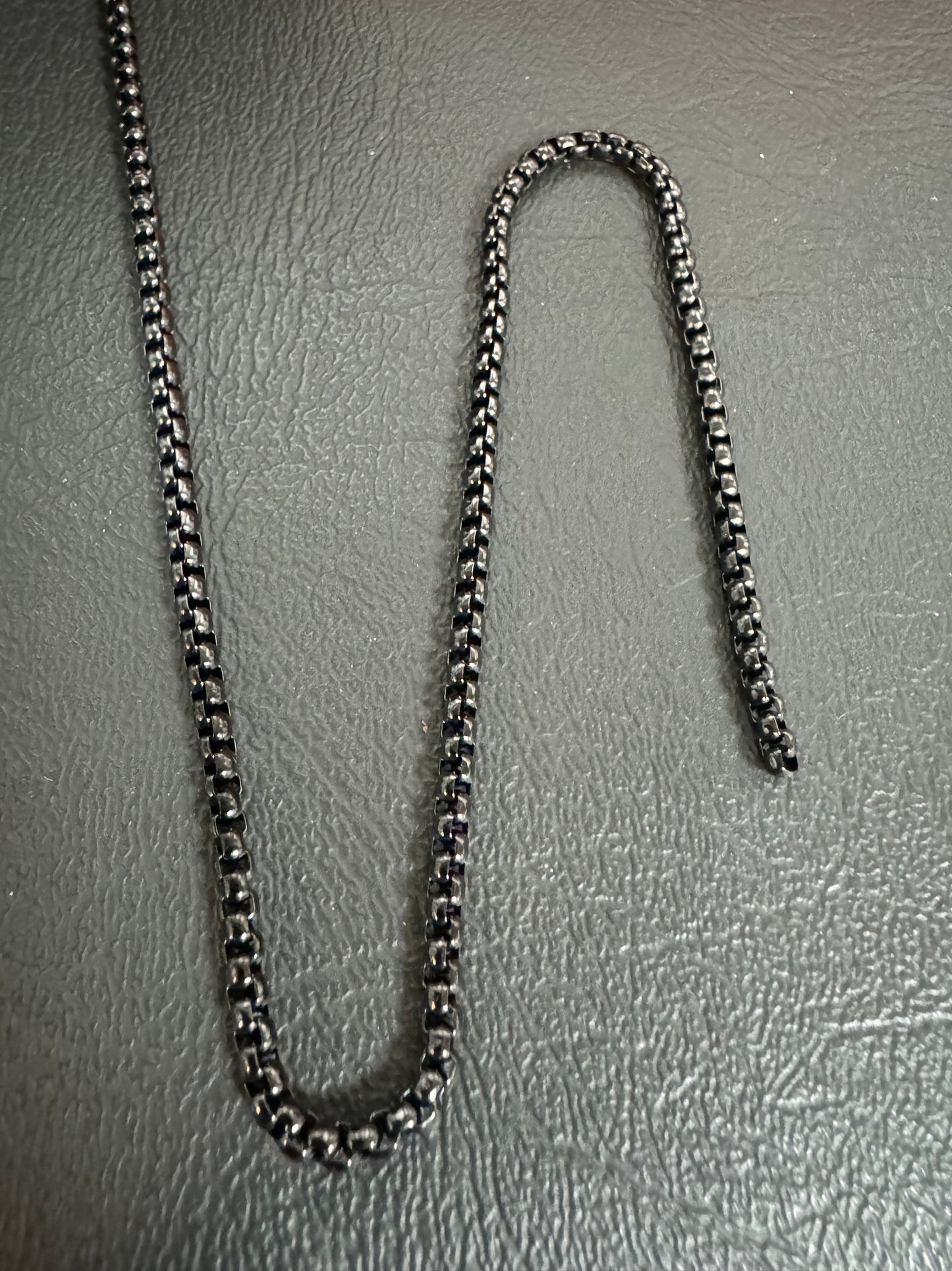 Stainless Steel Snake 3mm Black Chain