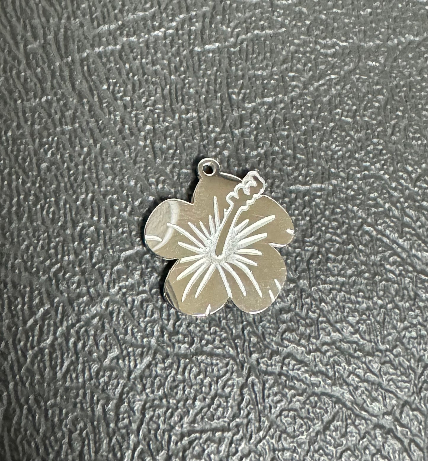 Stainless Steel Amapola Flower Charm