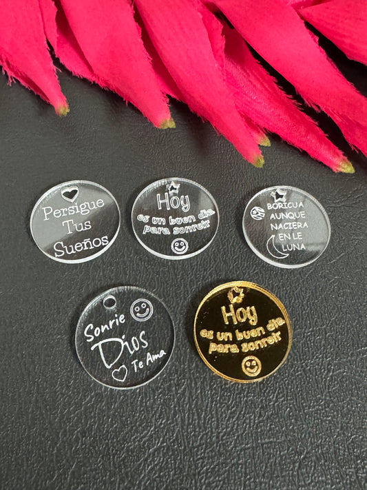 Acrylic Quotes Charm