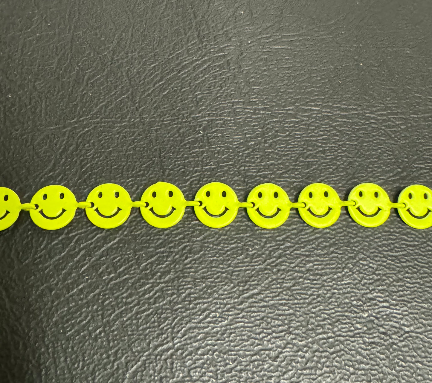 Enamel Happy Face Chain