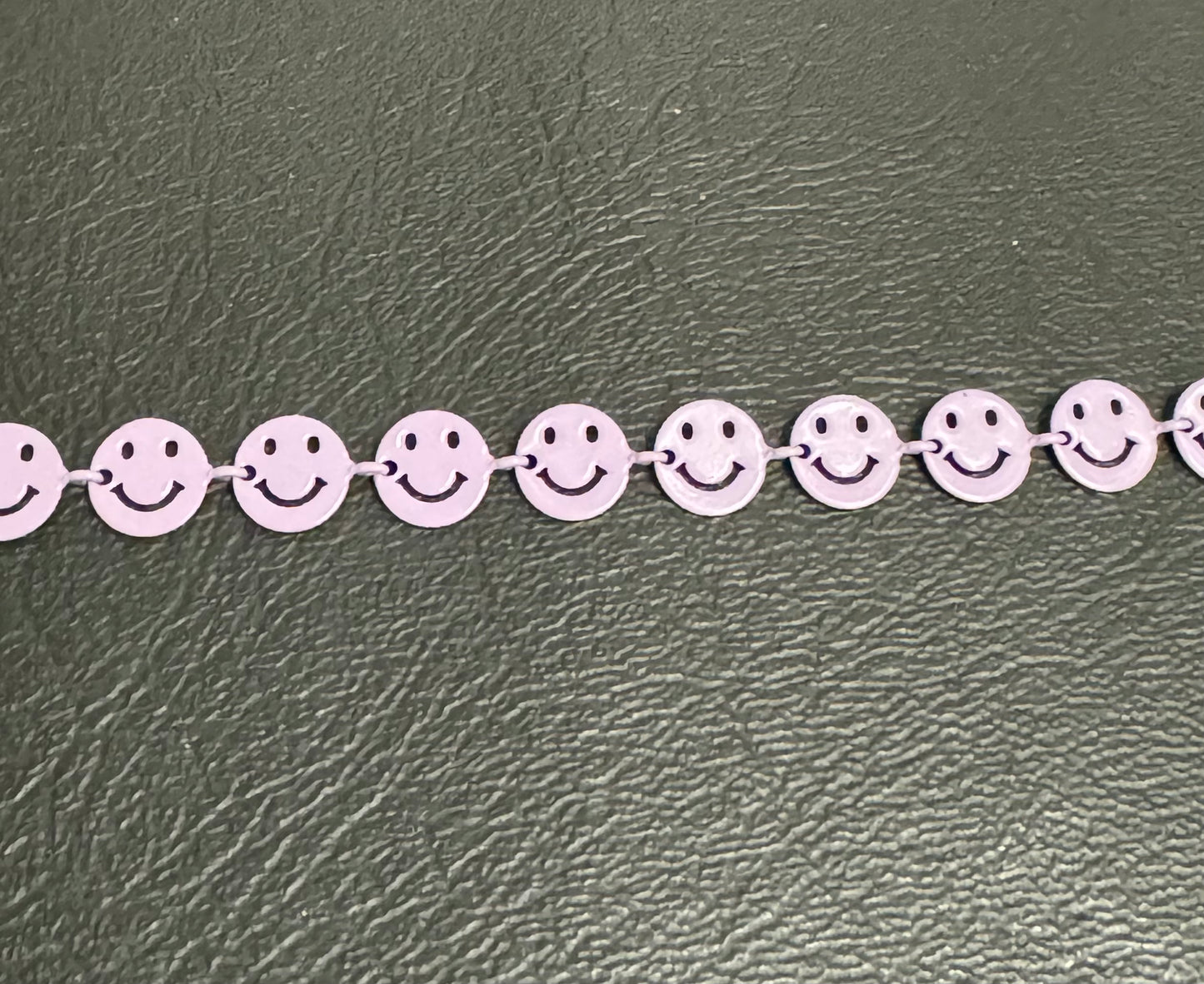 Enamel Happy Face Chain