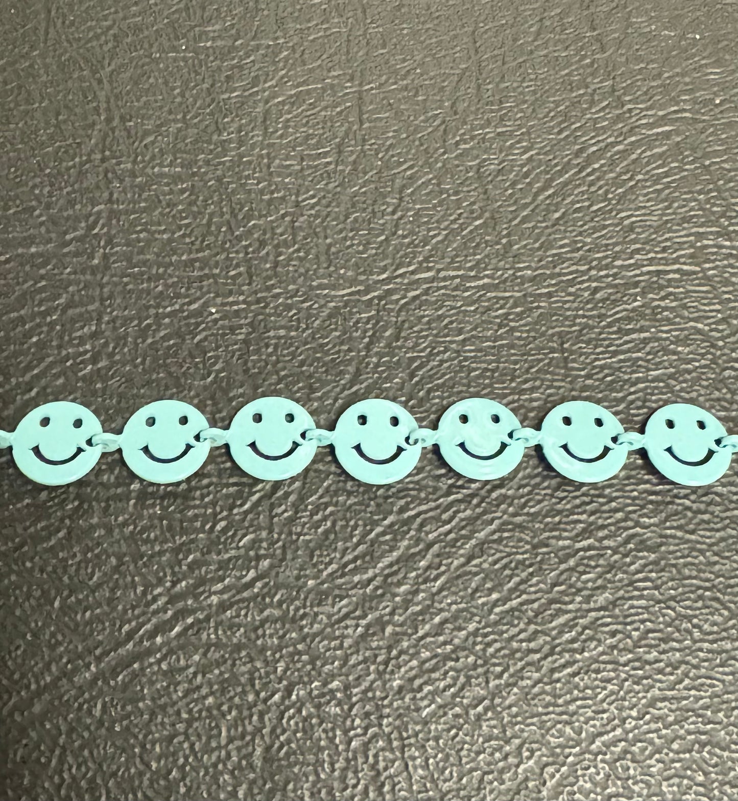 Enamel Happy Face Chain