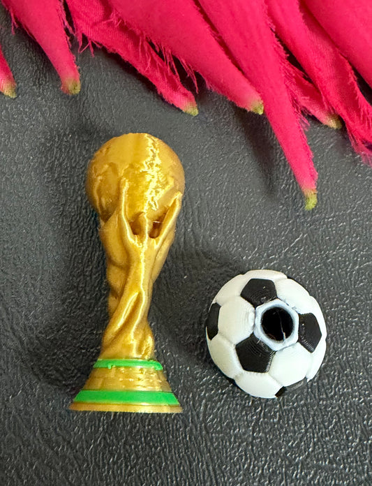 Trophy and Soccer ball