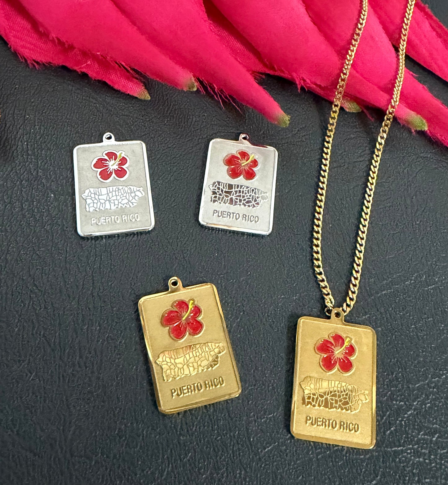 Stainless Steel Amapola/map Charm