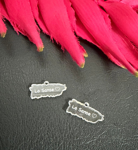 Acrylic La Sanse map charm