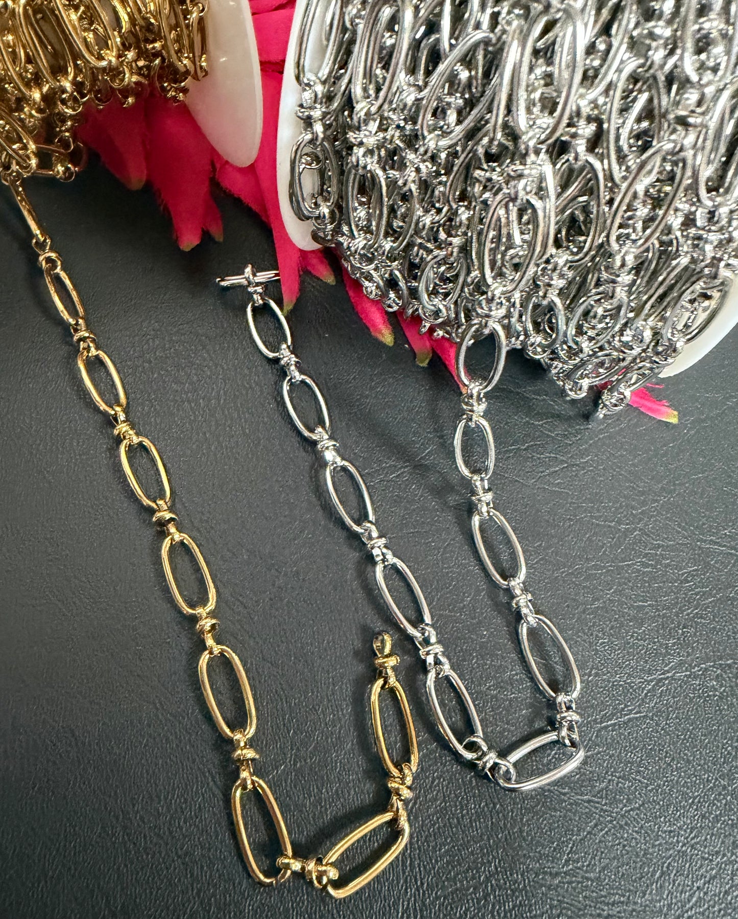 Stainless Steel Oval with link chain