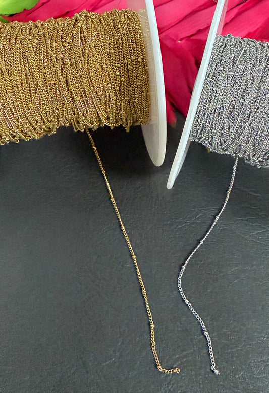 Stainless Steel 1 Bead Chain