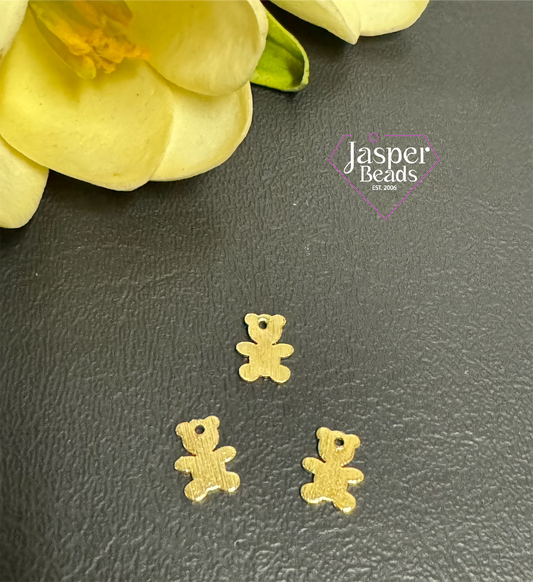 18k Gold Plated Tiny Bear Charm