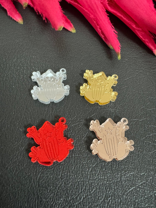 Acrylic coqui with flag