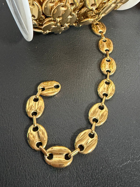 Huge Coffe Bean Stainless Steel Chain