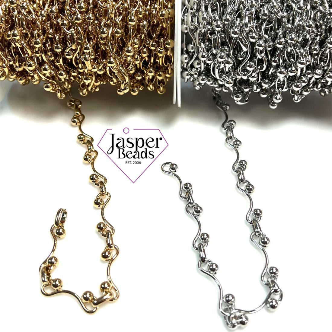 Stainless steel loop ball chain