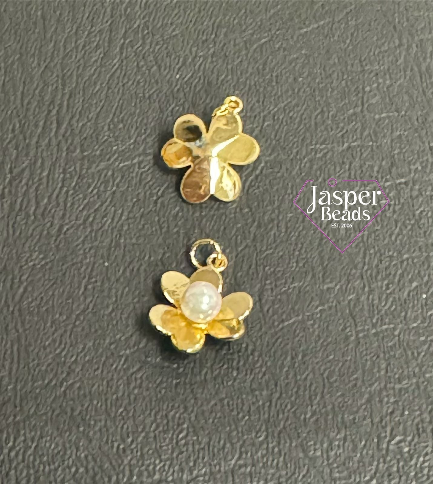 18k Gold Plated Flower Charm