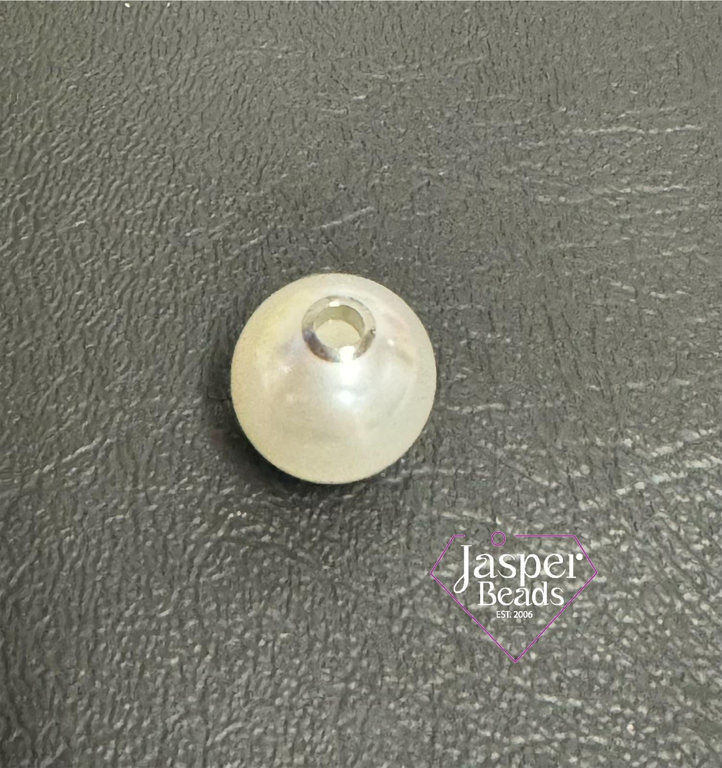Plastic Pearl With Stainless Steel Cap